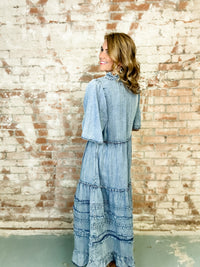 Vivian Denim Tiered Dress