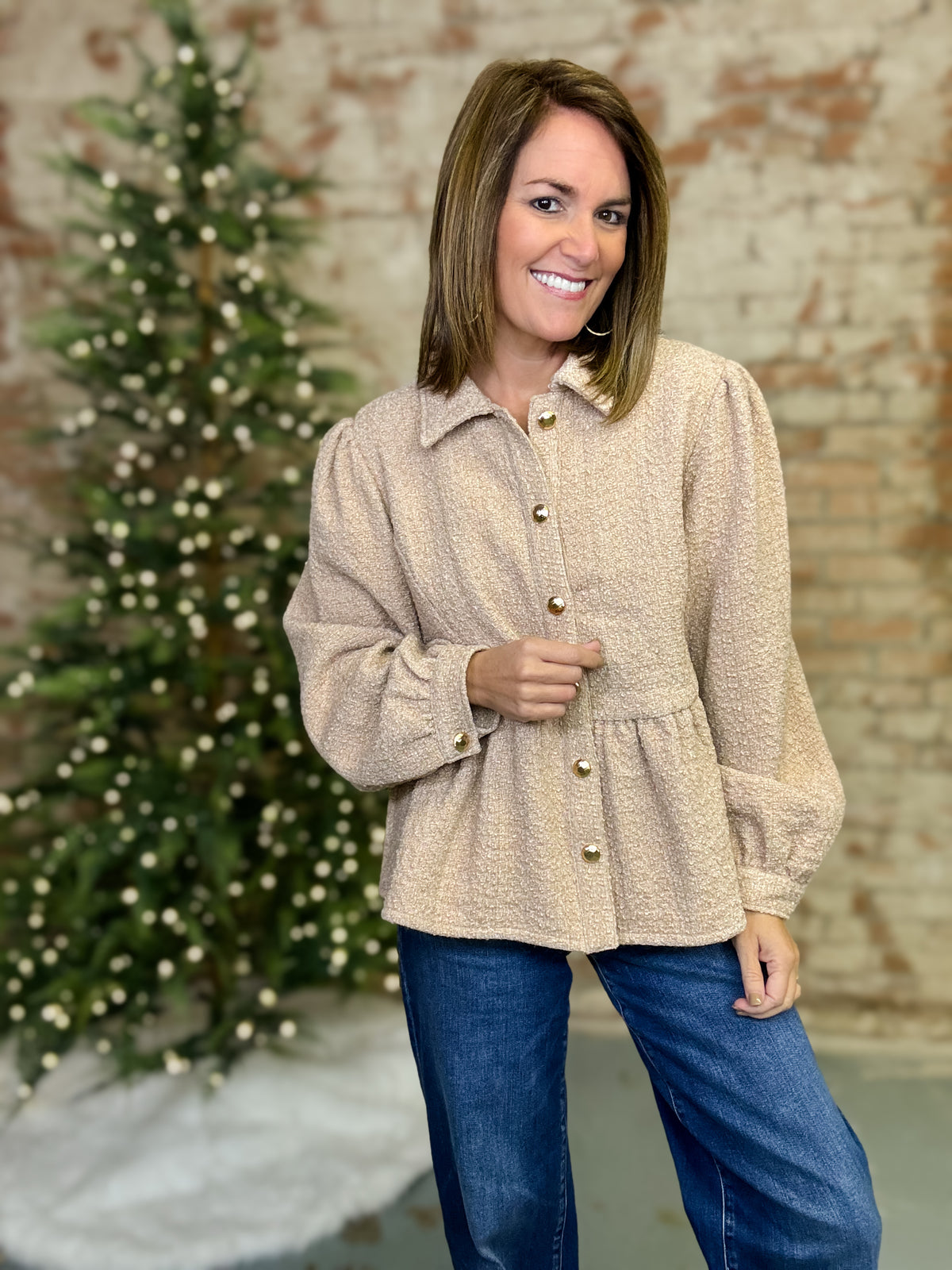 Malissa Tweed Top