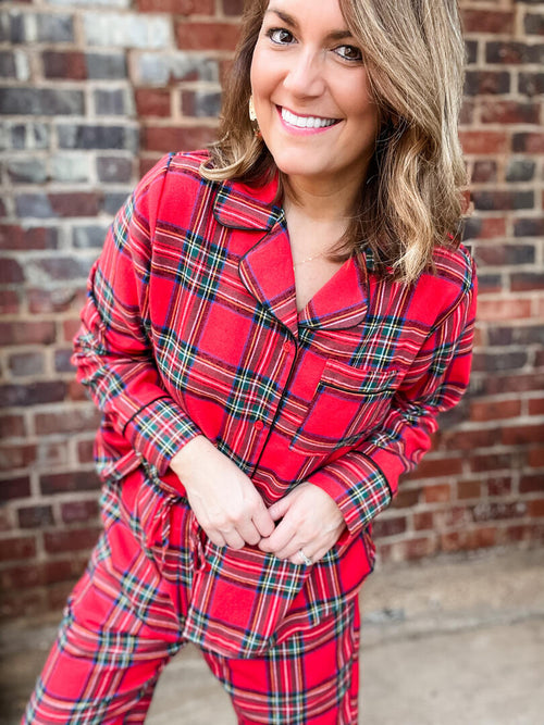 Christmas Plaid Pajama Set