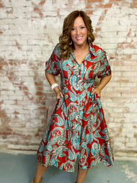 THML Aspyn Button Down Dress