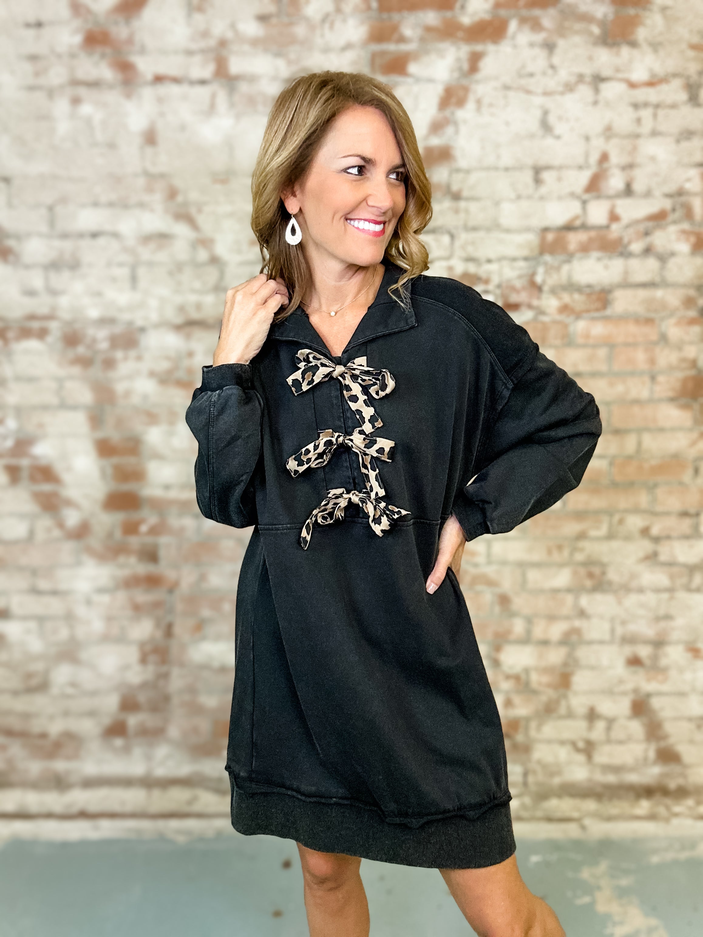 Dennis Bow Dress