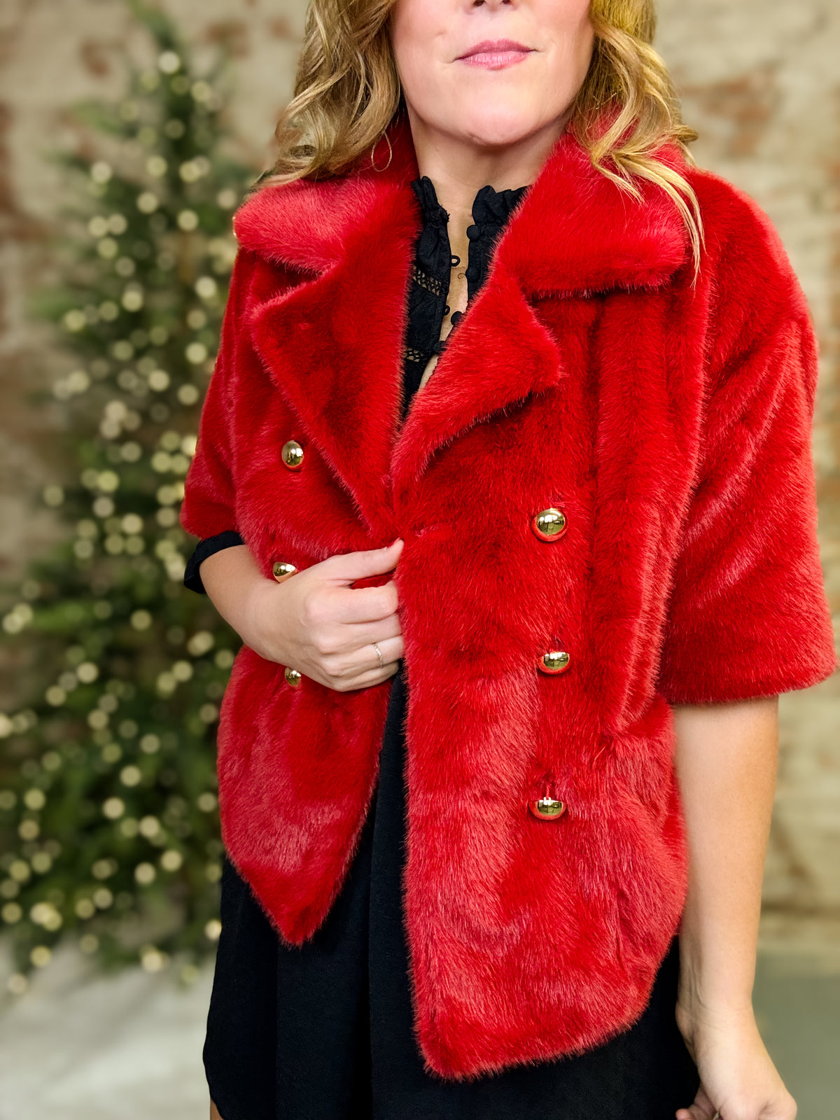 Ivy Jane Cerise Fur Coat