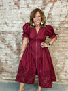 Savannah Solid Puff Sleeve Dress