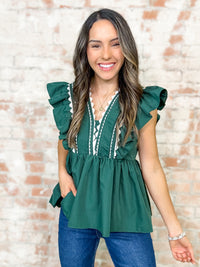 Slidell Ric Rac Ruffle Top