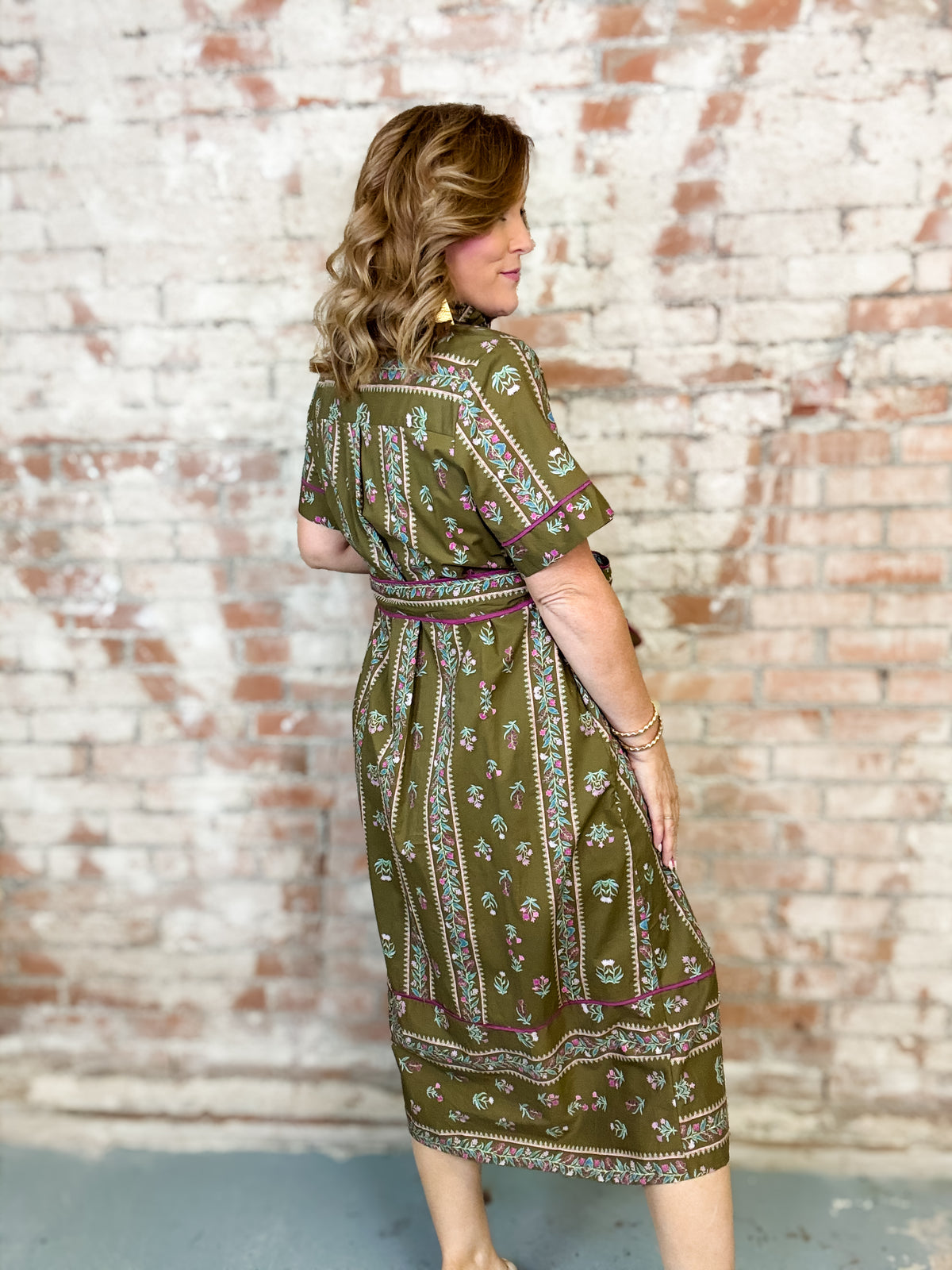 Lucille Pleated Dress