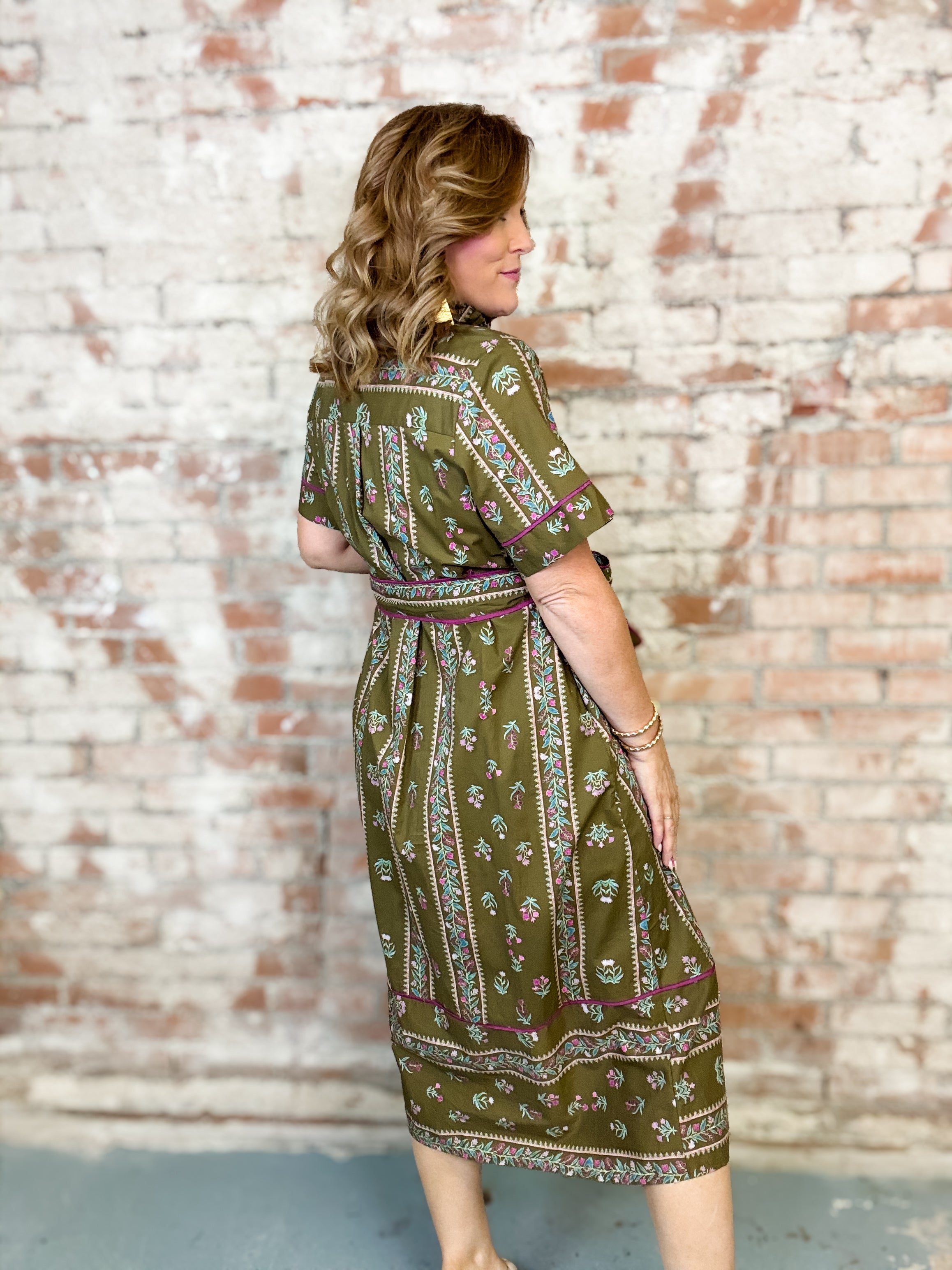 Lucille Pleated Dress