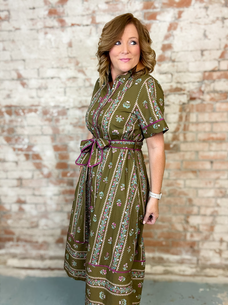 Lucille Pleated Dress