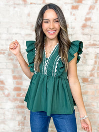 Slidell Ric Rac Ruffle Top