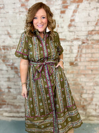 Lucille Pleated Dress
