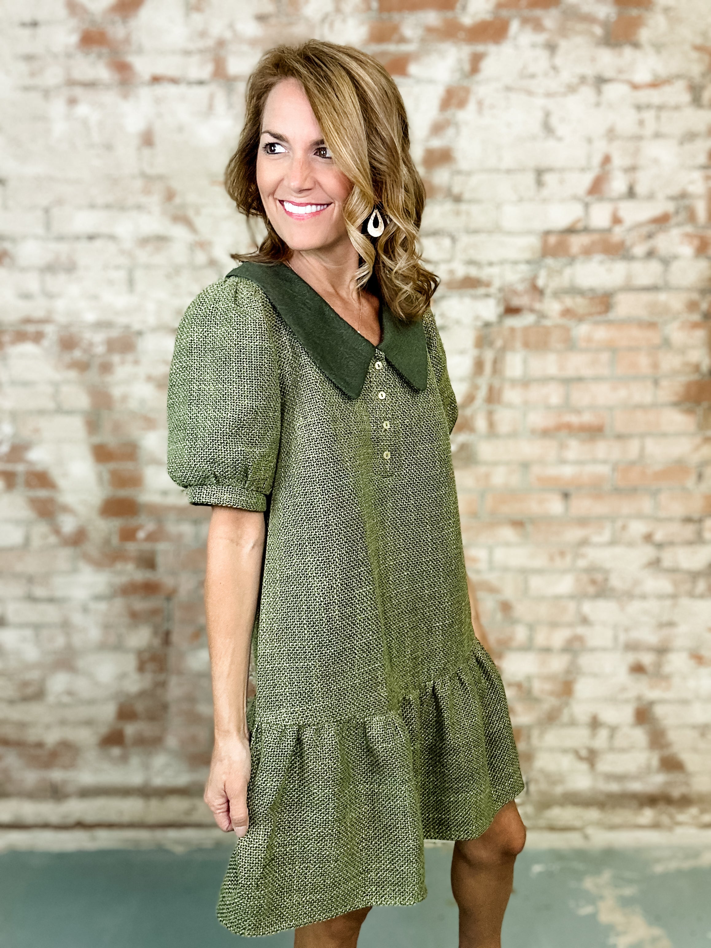 Loretta Collared Dress