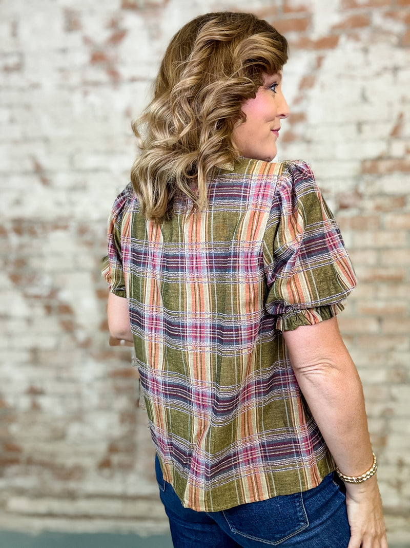 THML Claire Puff Sleeve Top