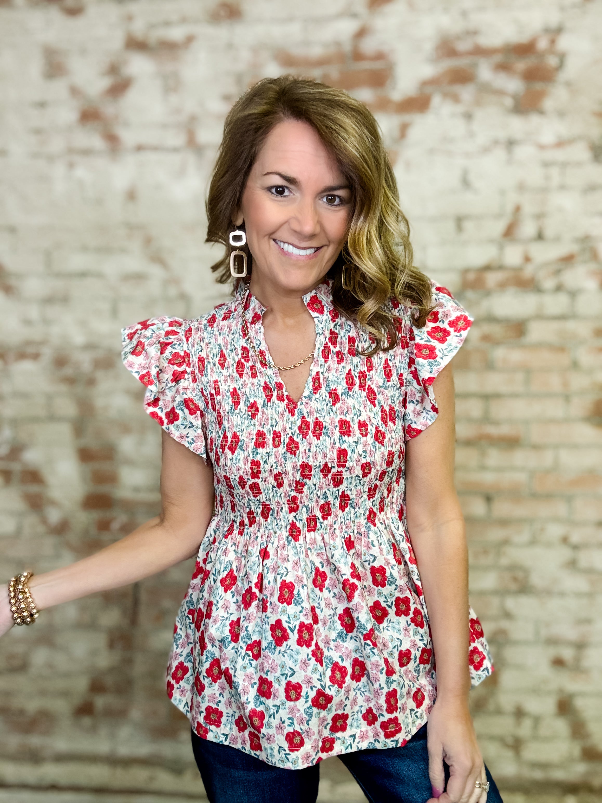 Isamar Smocked Top