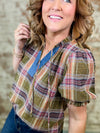 THML Claire Puff Sleeve Top