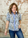 Piper Floral Print Diamond Top