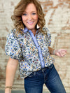 Piper Floral Print Diamond Top