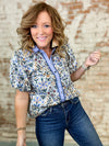 Piper Floral Print Diamond Top