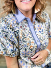 Piper Floral Print Diamond Top