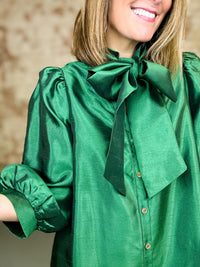 Preslee Metallic Bow Dress