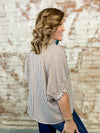Eve Brown Stripe Top