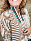 Eve Brown Stripe Top