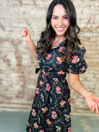 Joan Botanical Print Dress