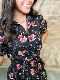 Joan Botanical Print Dress