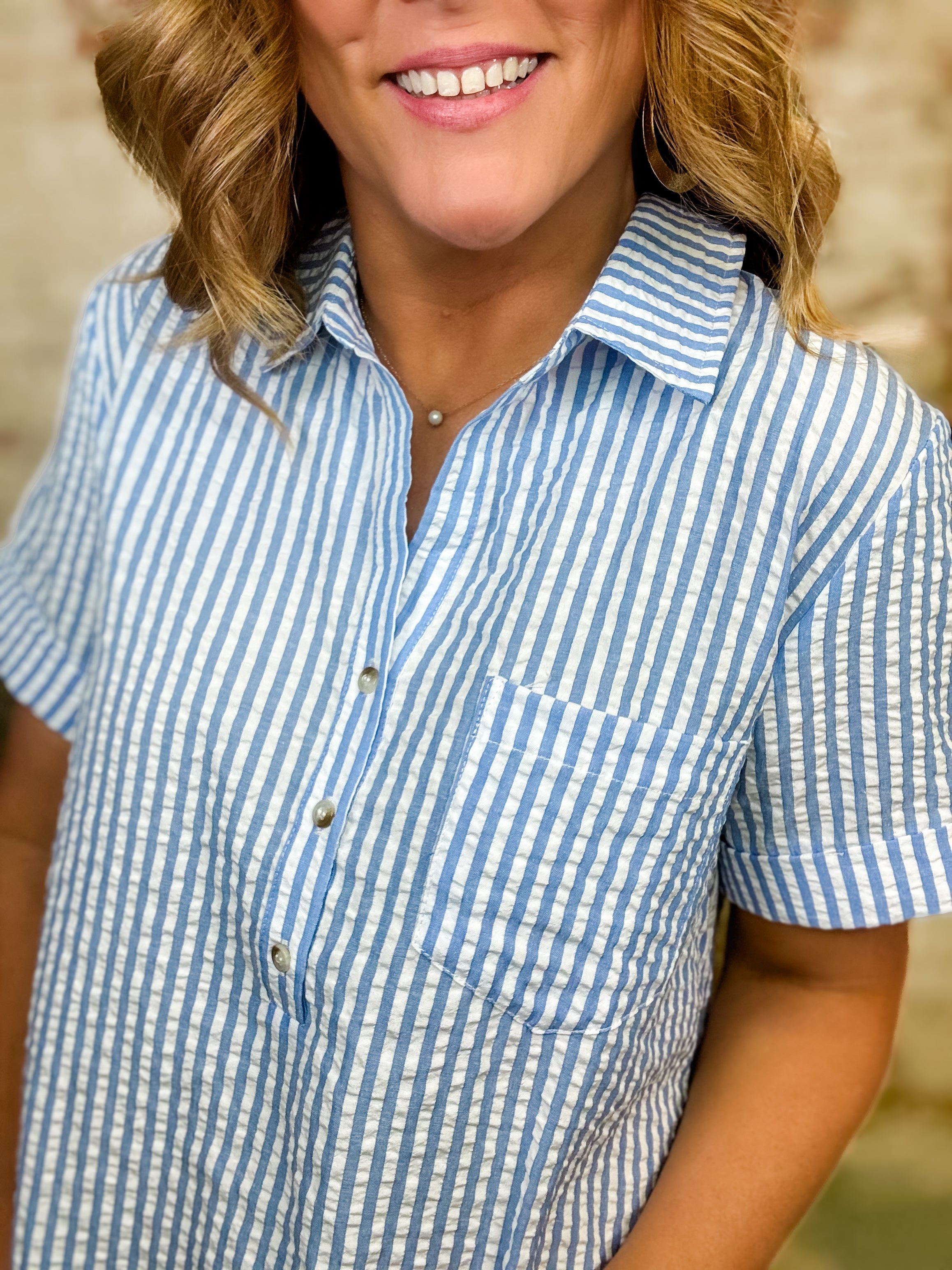 Lauren Striped Shirt Dress