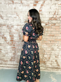 Joan Botanical Print Dress