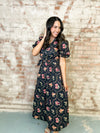 Joan Botanical Print Dress