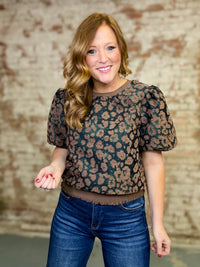 Liore Floral Jacquard Top