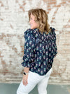 Eva Floral Ruffle Top