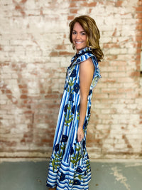 Jessica Striped Midi Dress