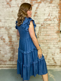 Loraine Textured Midi Dress