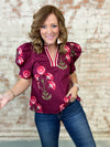 Jess Floral Print Top