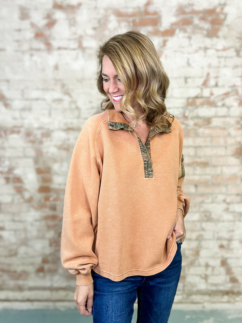 Greta Rib Washed Pullover