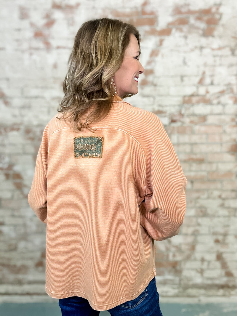Greta Rib Washed Pullover