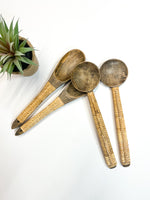 Woven Handle Wood Spoon