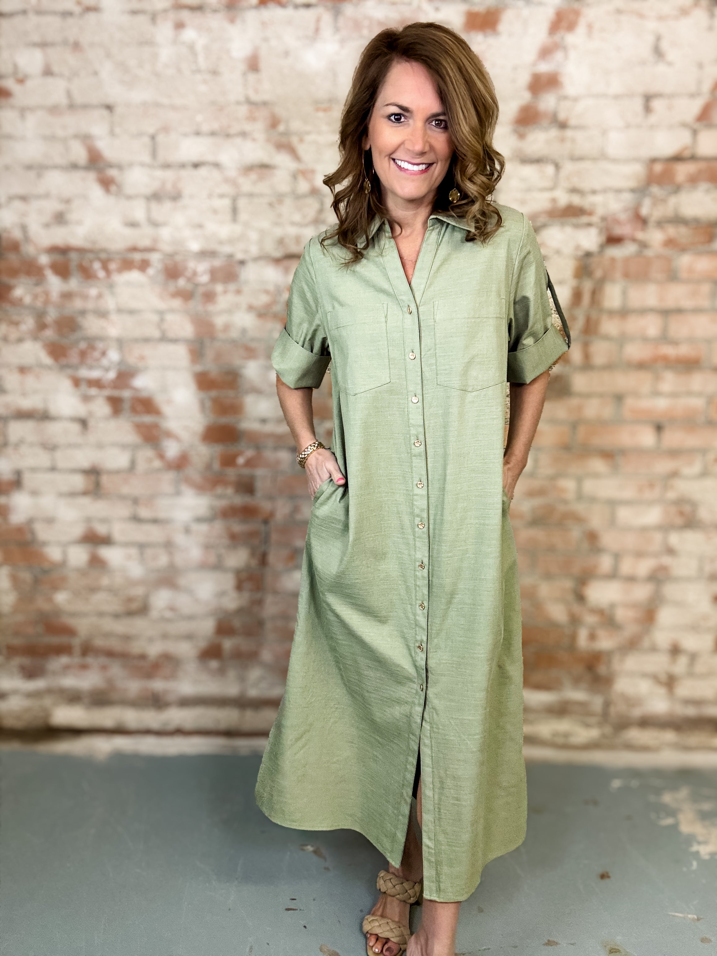 Katelyn Button Down Dress