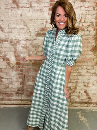 Anica Gingham Dress