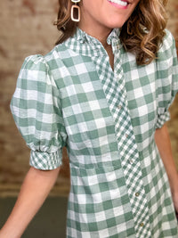 Anica Gingham Dress