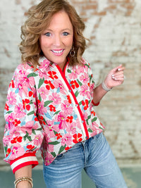 Ambrose Floral Button Up Top