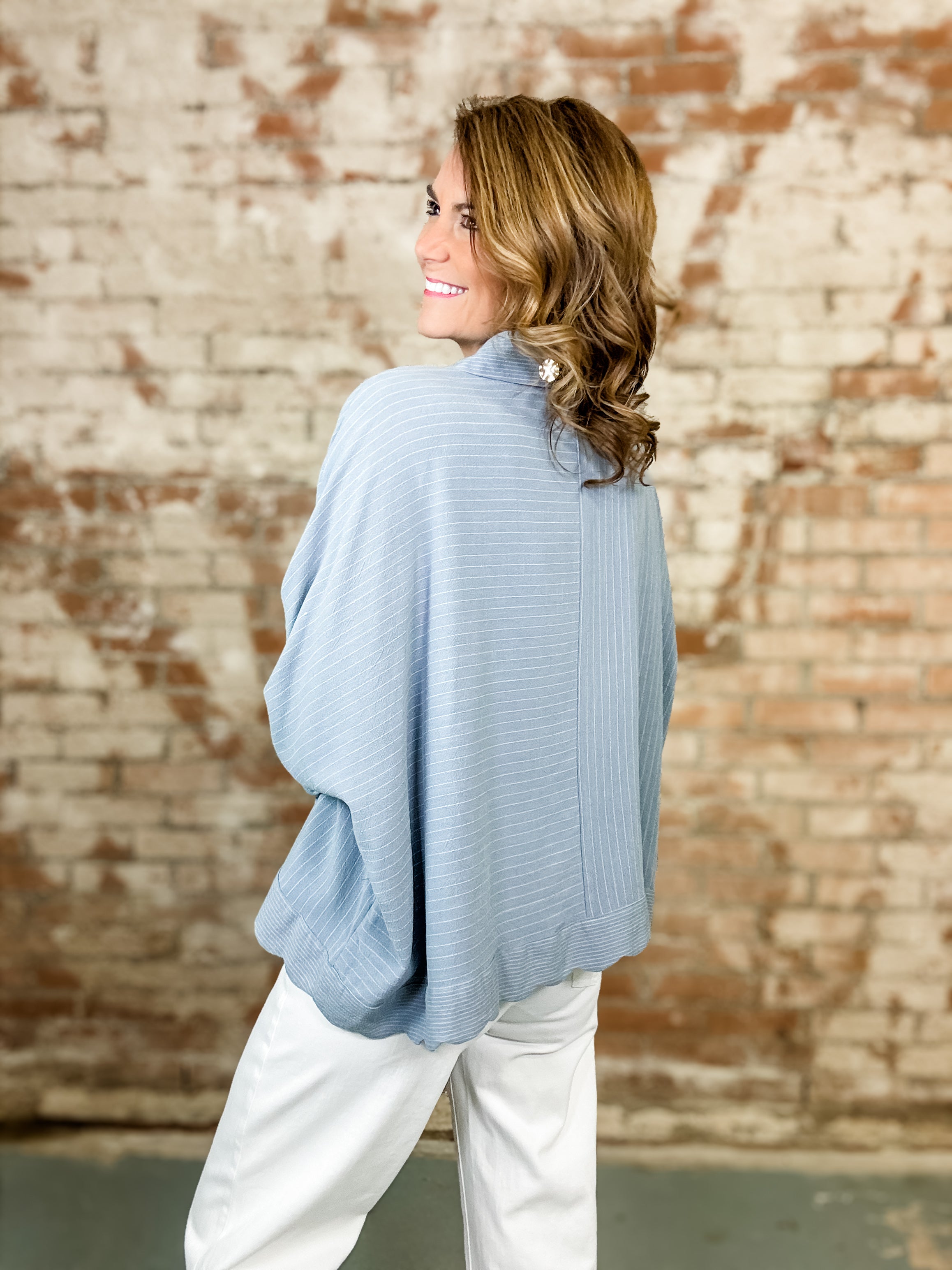 Rachel Oversized Striped Top