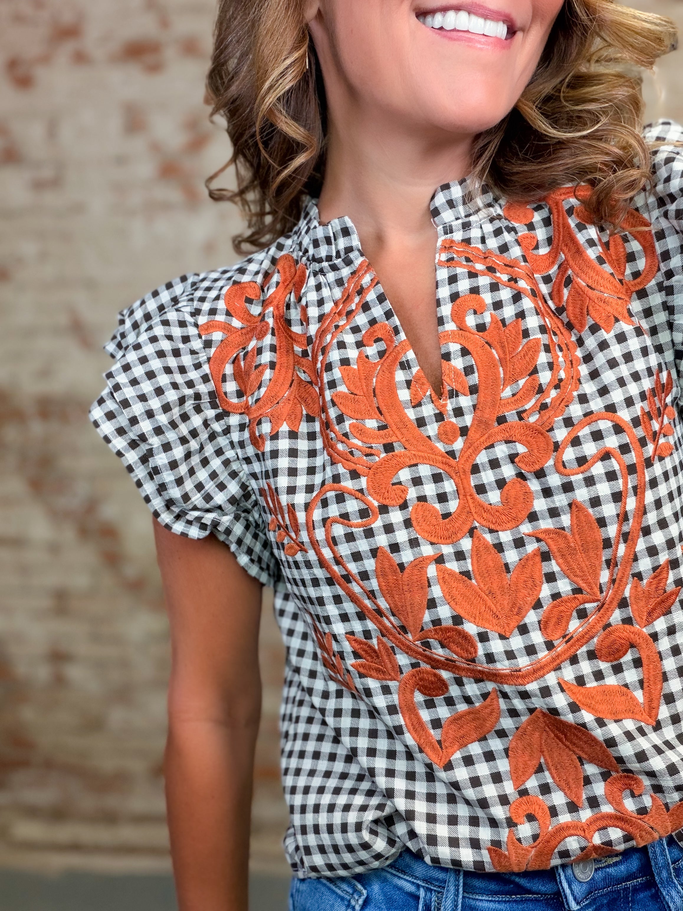 THML Kailee Gingham Top