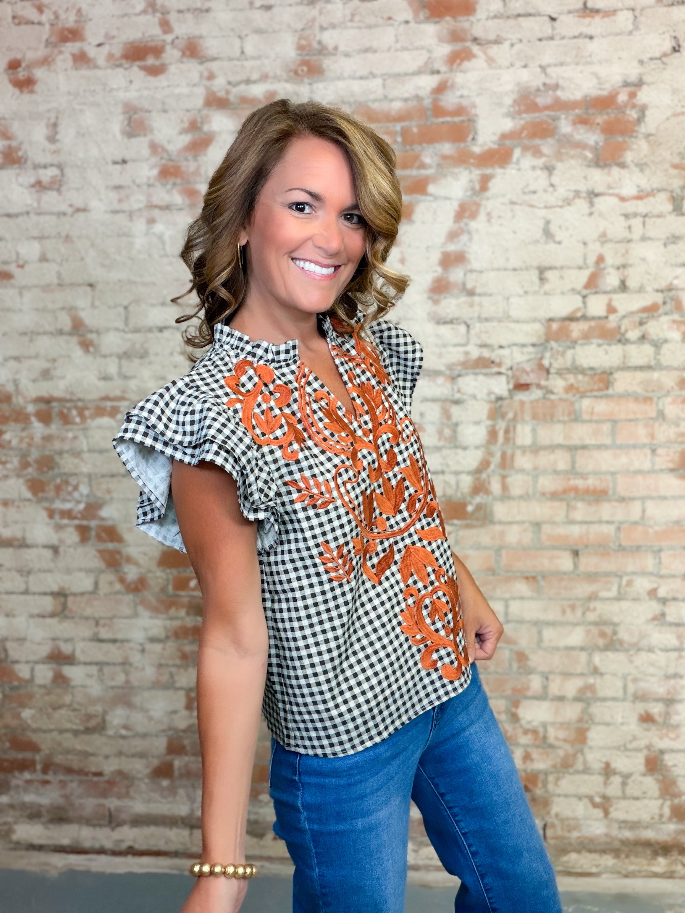 THML Kailee Gingham Top