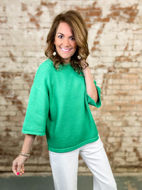 Klarissa Solid Sweater Top