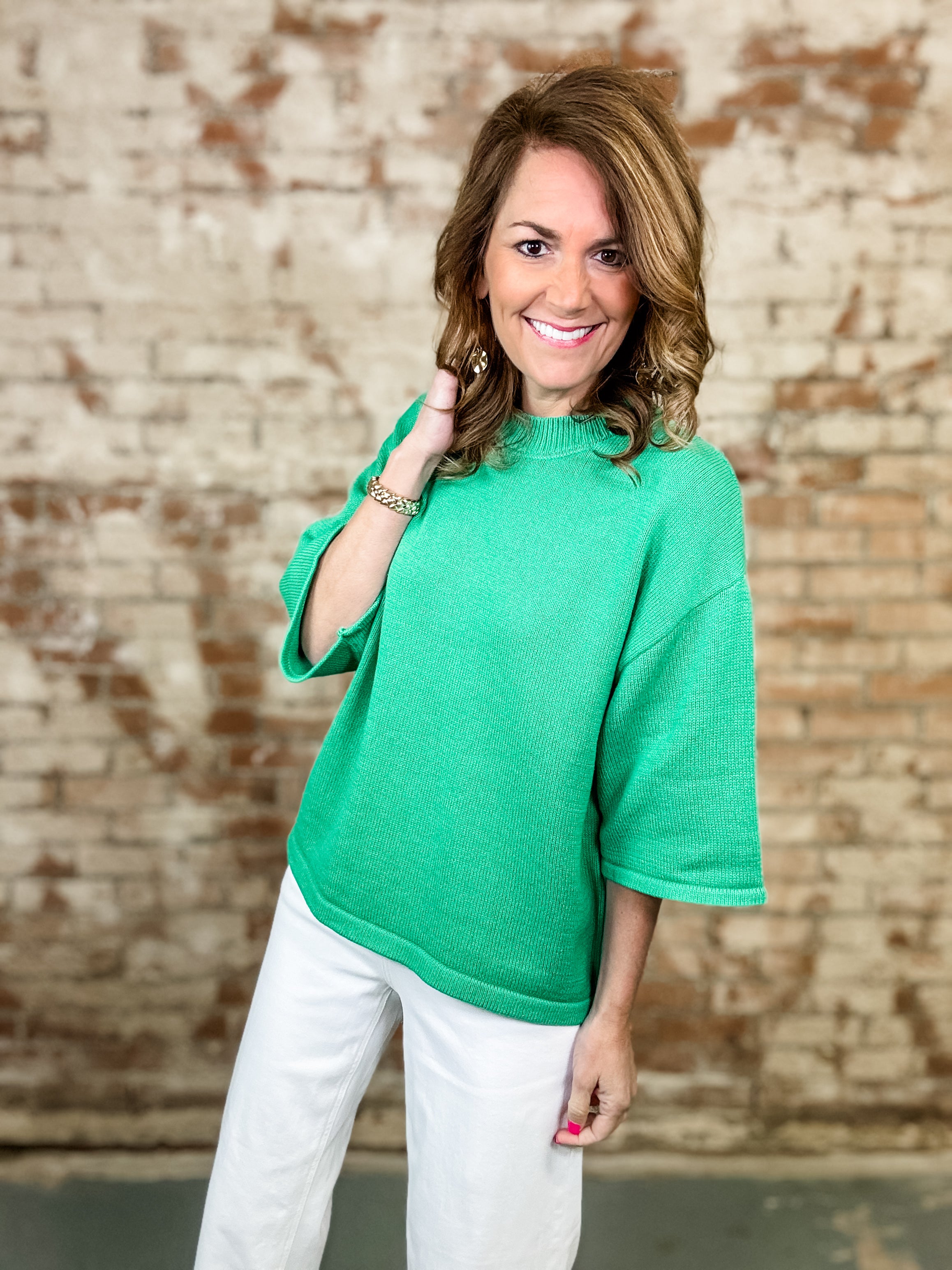 Klarissa Solid Sweater Top