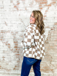 Lewisville Checkered Sherpa Jacket