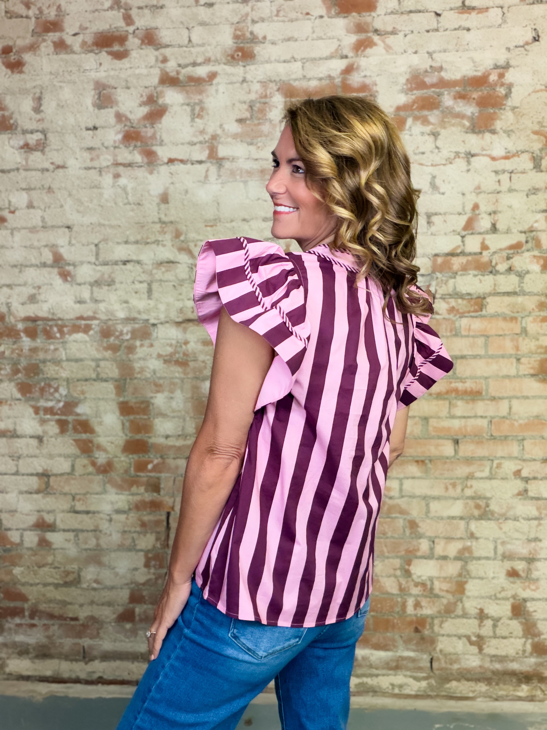 Caryn Stripe Top