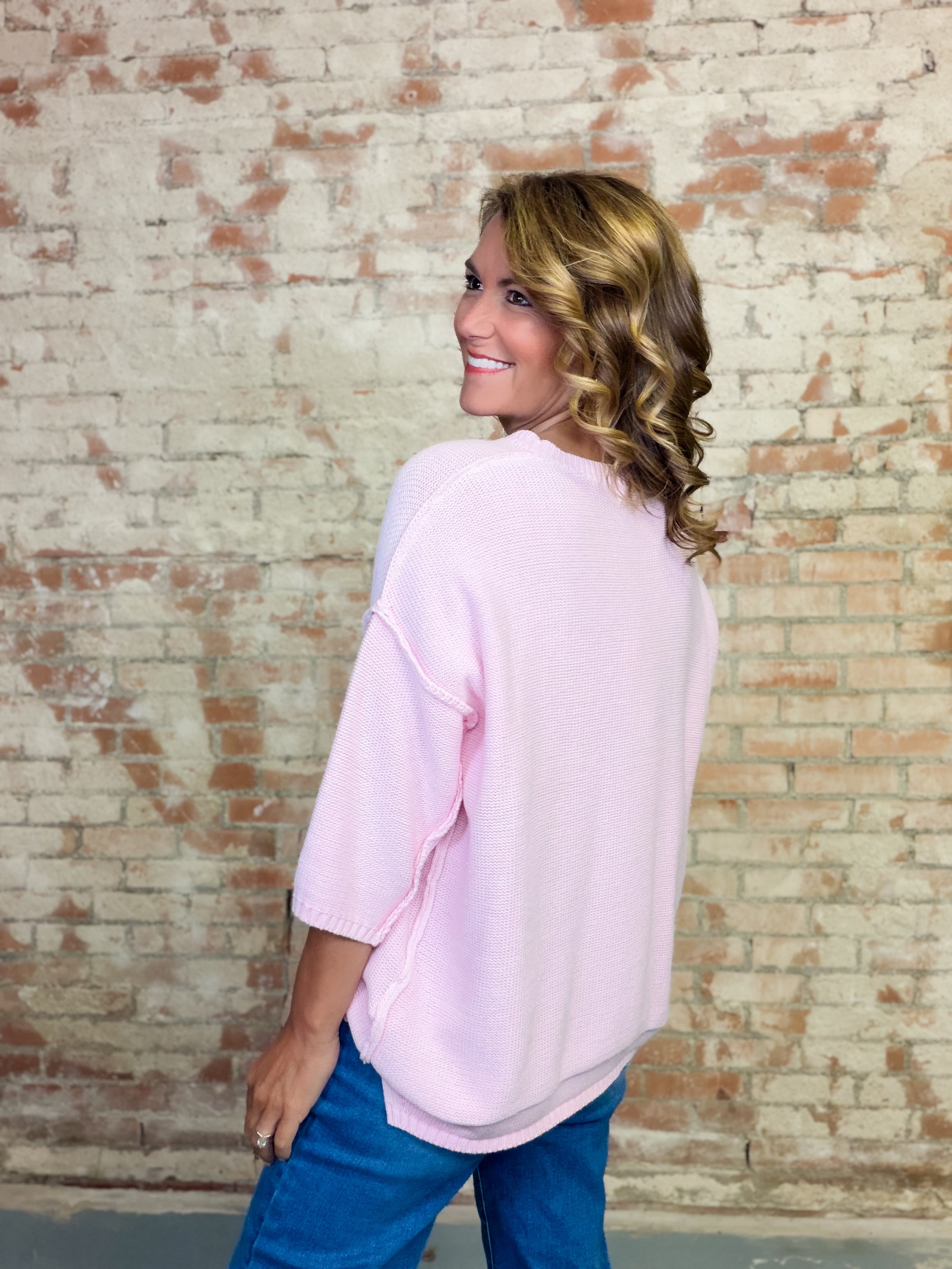 Maite Solid Sweater Top