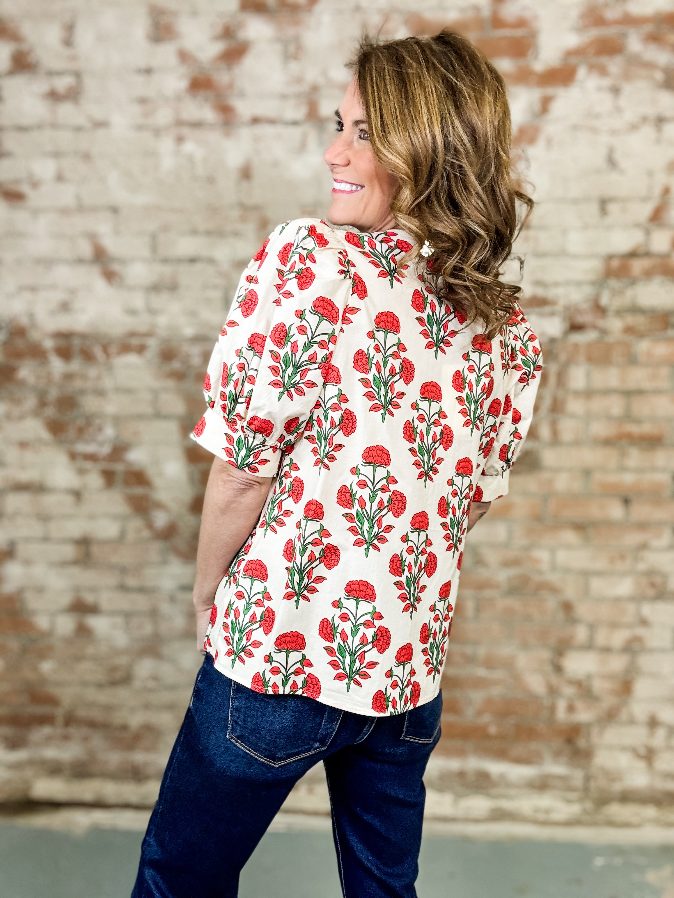 Amber Floral Top